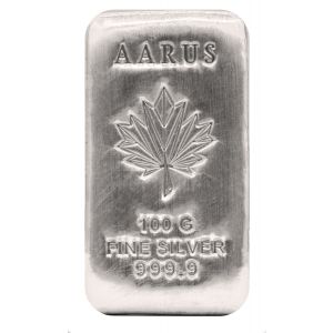 100 Gram AARUS Silver Bar