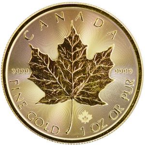 1 OZ Gold 2023 Maple Leaf Coin 