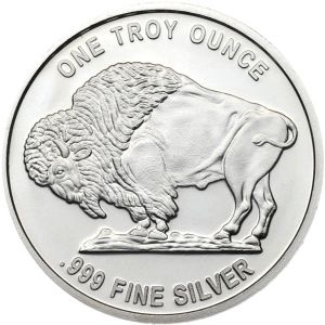 1 OZ Silver Buffalo Round 