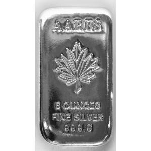 5 OZ AARUS Silver Bar